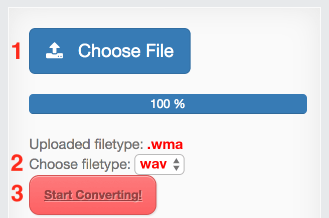 How to convert WMA files online to WAV